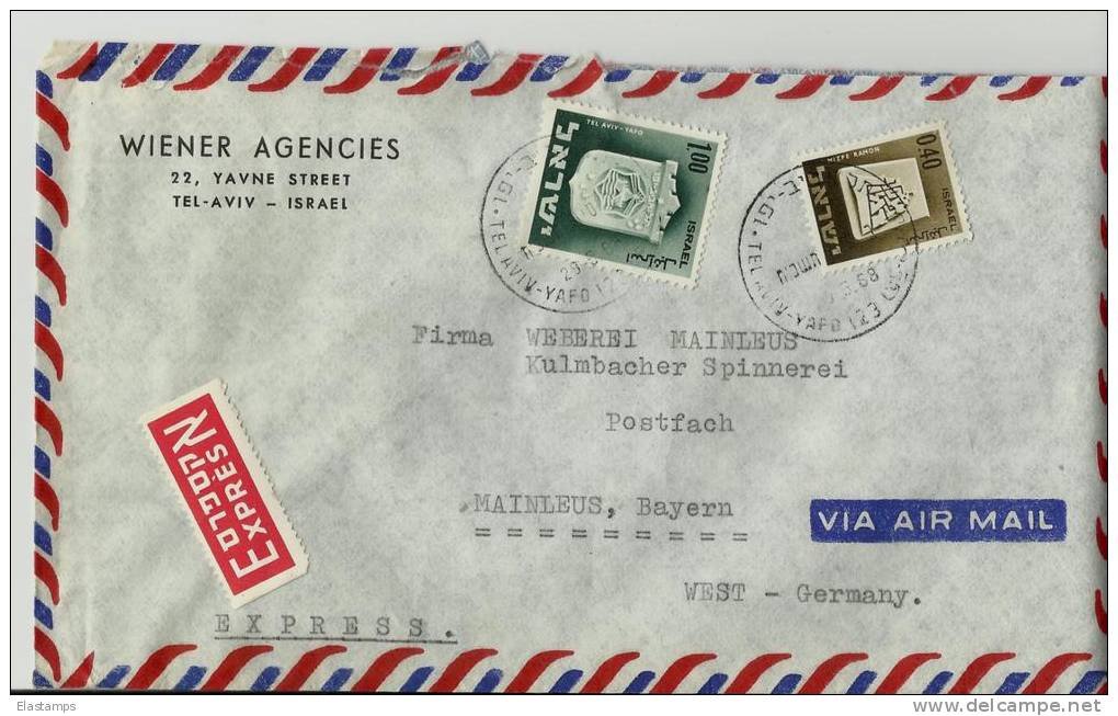 =Isreal  Express 1968 - Airmail