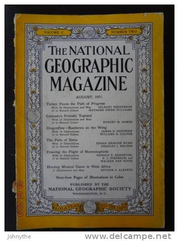 National Geographic Magazine August 1951 - Scienze