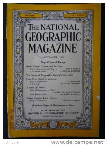 National Geographic Magazine September 1951 - Sciences