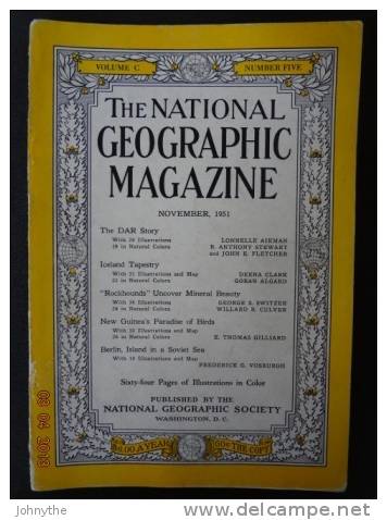 National Geographic Magazine November 1951 - Science