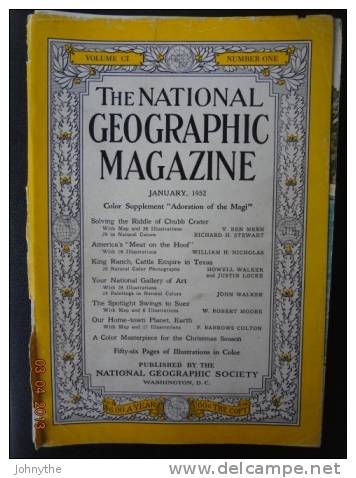 National Geographic Magazine January 1952 - Ciencias