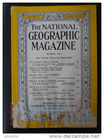 National Geographic Magazine March 1954 - Ciencias