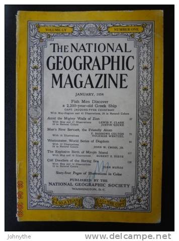 National Geographic Magazine January 1954 - Wetenschappen
