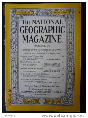 National Geographic Magazine November 1953 - Scienze