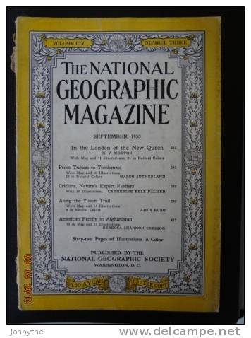 National Geographic Magazine September 1953 - Wetenschappen