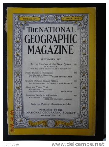 National Geographic Magazine September 1953 - Wissenschaften