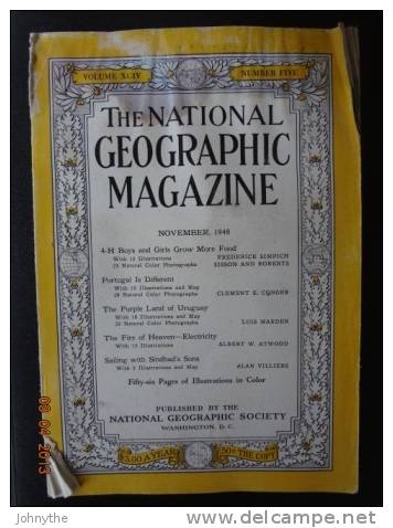 National Geographic Magazine November 1948 - Ciencias