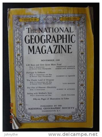 National Geographic Magazine November 1948 - Sciences