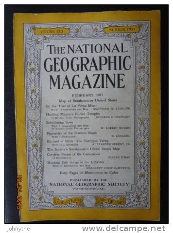 National Geographic Magazine February 1947 - Wissenschaften