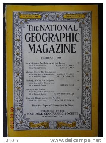 National Geographic Magazine February 1953 - Wissenschaften