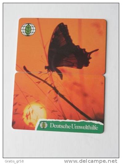 Germany - O 0062/0063, Puzzle Schmetterling Butterfly, 22300ex, 7/93, Used - O-Series: Kundenserie Vom Sammlerservice Ausgeschlossen