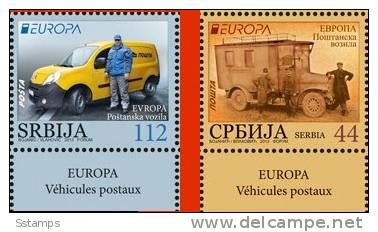 2013 X EUROPA CEPT SRBIJA SERBIA POSTFAHRZEUGE POSTAL VEHICLES  MNH - 2013