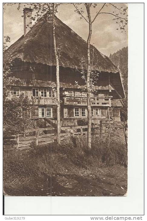 GERMANY - POSTCARD BAUERNHAUS IN GUTACH - SCHWARZWALD - NOT SHINING  LOWER CORNERS SLIGHTLY ROUNDED  ADDR. STAMP AND POS - Gutach (Schwarzwaldbahn)