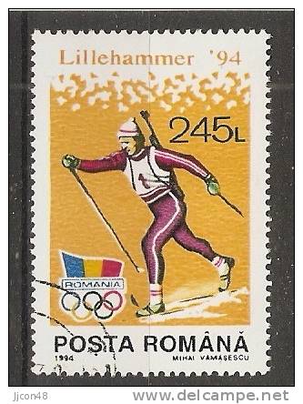 Romania 1994  Winter Olympics, Lillehammer (o) - Oblitérés