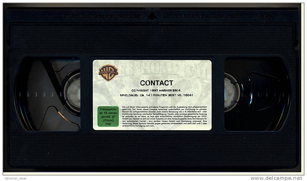 VHS Video  -  Contact  -  Mit Jodie Foster , Matthew McConaughey  -  Science Fiction - Sci-Fi, Fantasy
