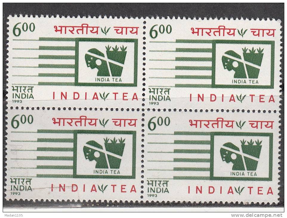 INDIA, 1993, Year Of India Tea, Block Of 4,  MNH, (**) - Ungebraucht