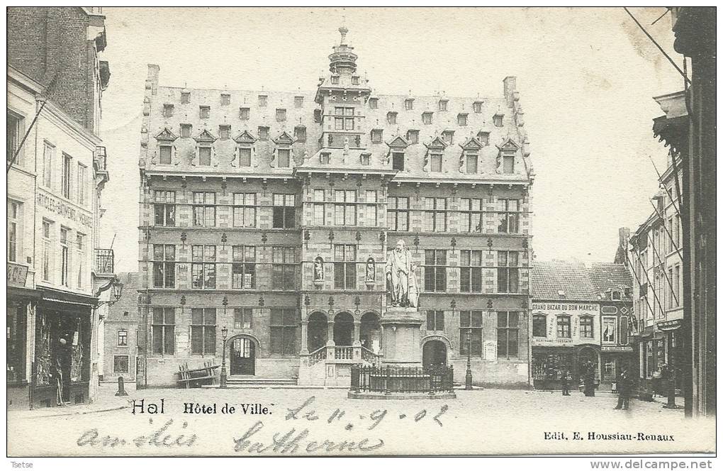 Halle / Hal - Hôtel De Ville  -1902 ( Verso Zien ) - Halle