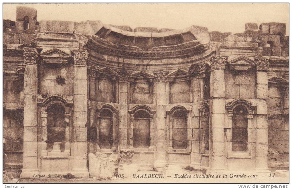 Lebanon,Post Card Armee Du Levant  Free Military Postage 1924 To Paris-2nd Scan Baalbeck, Fine Conditi-SKRILL ONLY - Lebanon