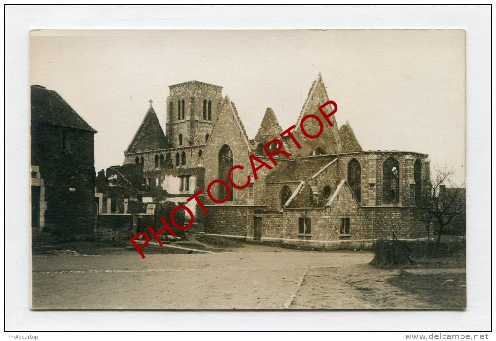 BLEGNY-Destruction-CARTE PHOTO Allemande-Guerre-14-18-1 WK-BELGIEN-BELGIQUE- - Blégny