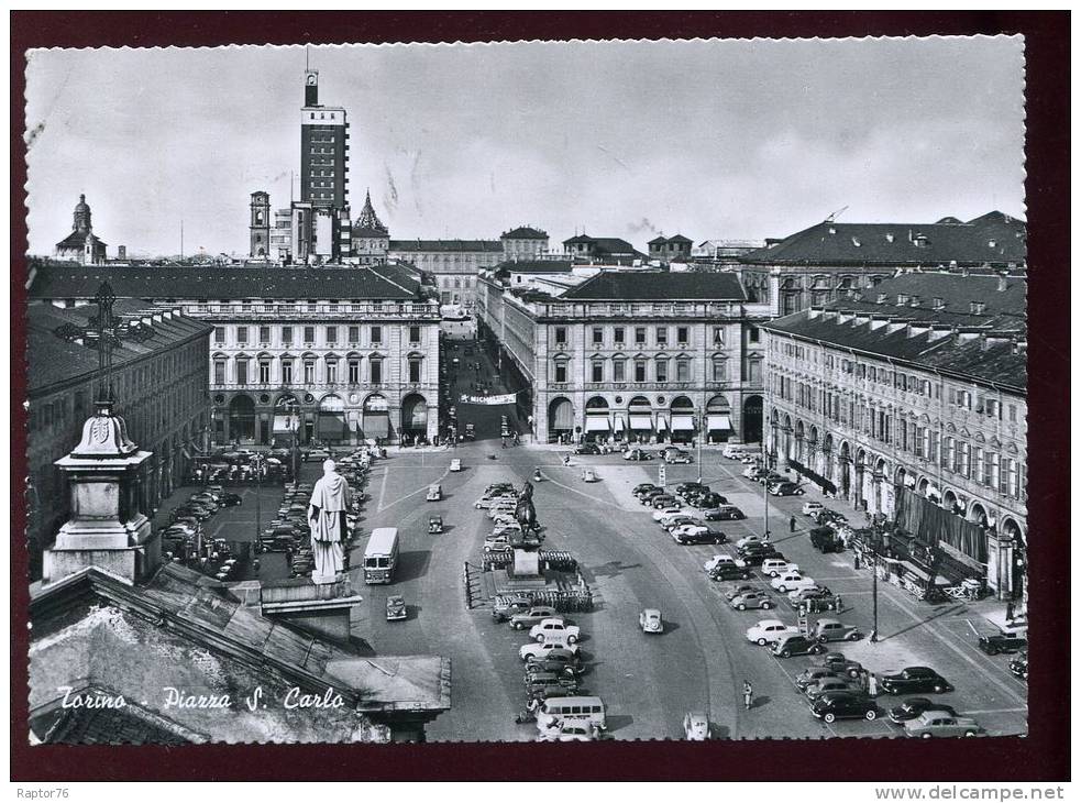 CPM Italie TORINO Piazza S. Carlo TURIN Place Saint Carlo - Places