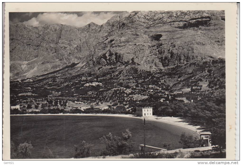 HR - 21300 MAKARSKA, Ortsansicht 1957 - Kroatien