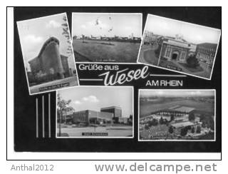 Wesel Rhein MB Schwimmbad Hotel Rheinterrassen Bühnenhaus Theater Sw 13.6.1977 - Wesel