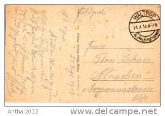 Waltrop St. Laurentius-Krankenhaus Sw Feldpost 21.9.1918 Nach München - Waltrop