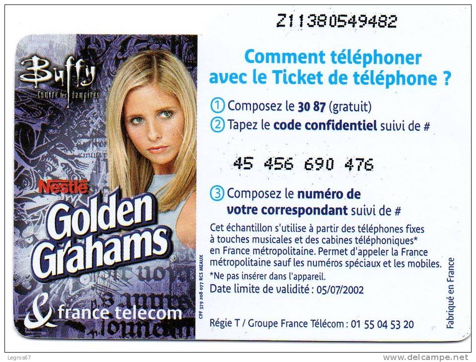 Ticket Téléphone 5 MN	Juil-02 - Billetes FT
