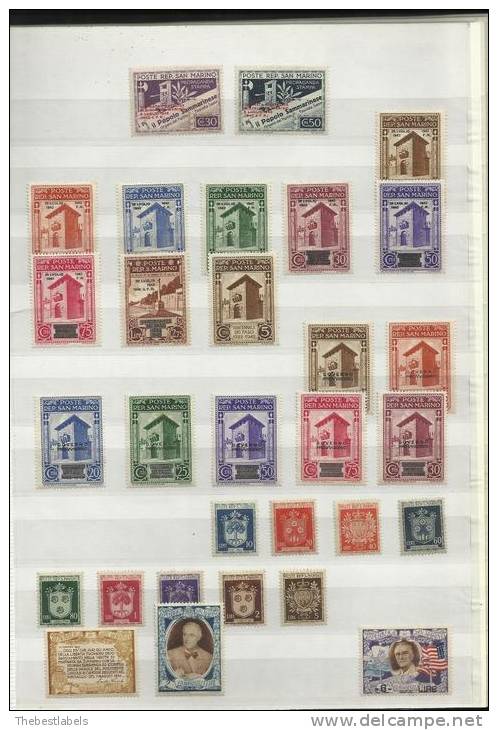 SAN MARINO  COLECCION  1877-1971 - Nuevos