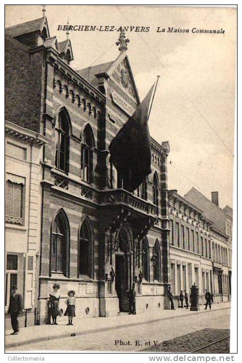 4krt..   Berchem:   Maison Communale     -Gemeentehuis&amp; Vredegerecht     -gemeentehuis(Hermans228)      -Mechelse St - Antwerpen
