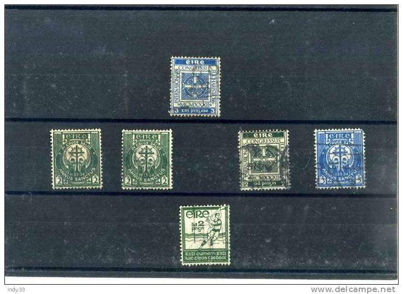 - IRLANDE 1932/34 . SUITE DE TIMBRES OBLITERES . - Gebraucht