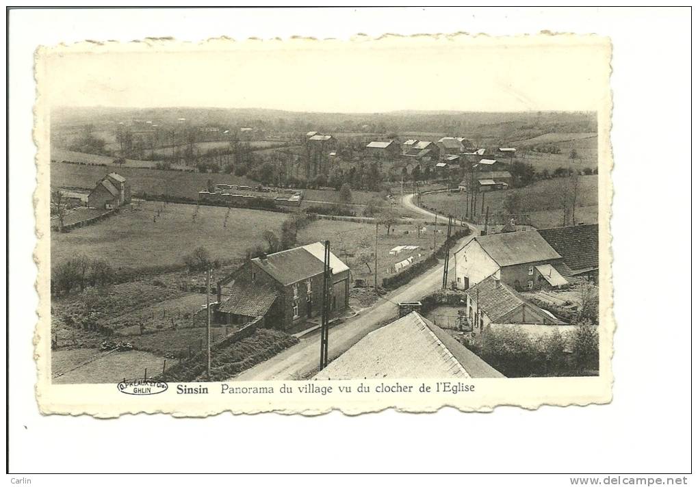 Sinsin Panorama Du Village Vu Du Clocher De L'Eglise - Somme-Leuze