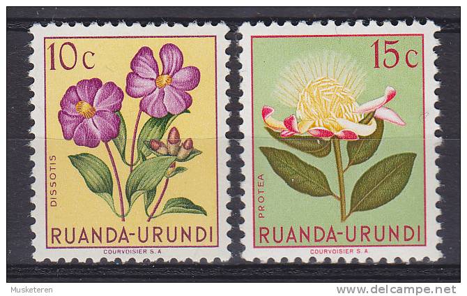 Ruanda-Urundi 1953 Mi. 133-34 Einheimische Flora Flower Blume MNH** - Ungebraucht