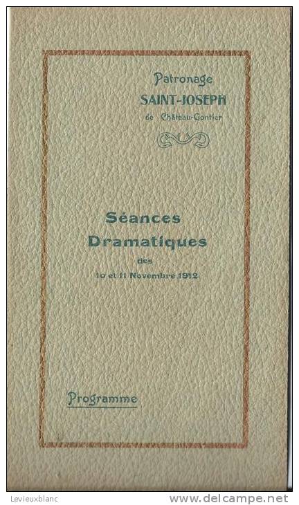 Patronage Saint-Joseph De Chateau-Gontier/Séances Dramatiques/ 1912   PROG48 - Programma's