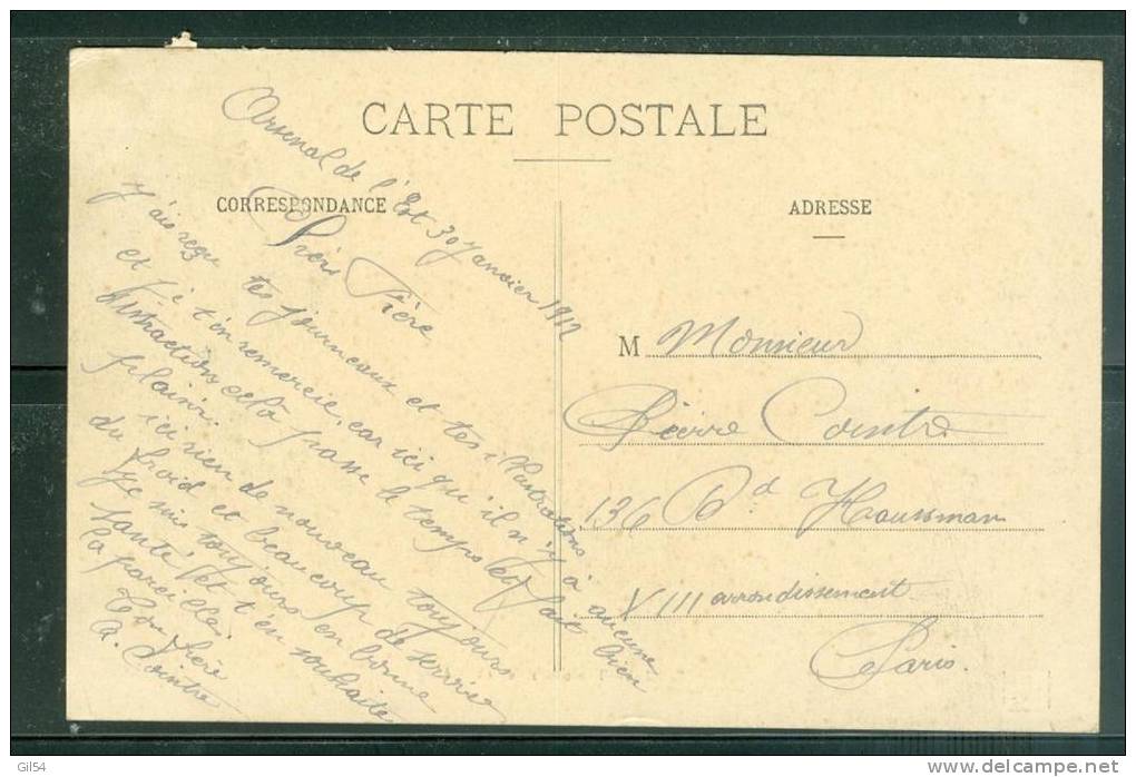 Chine Bureau Français Yvert N°76 Affranchissant 1 Cpa  ( Péking Tombeaux Des Tung-ling En 1912 Pr Paris - Am7203 - Storia Postale