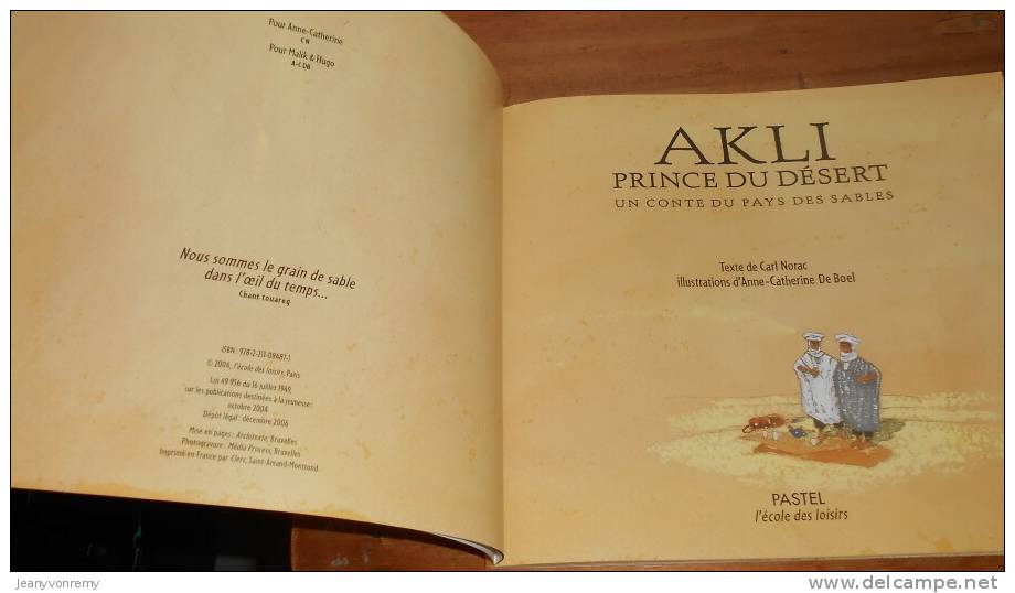 Akli, Prince Du Désert. 2006. - Cuentos