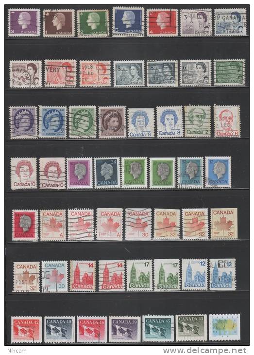 CANADA STOCK About 6028 Stamps 4 Scans - Full Sheets & Multiples