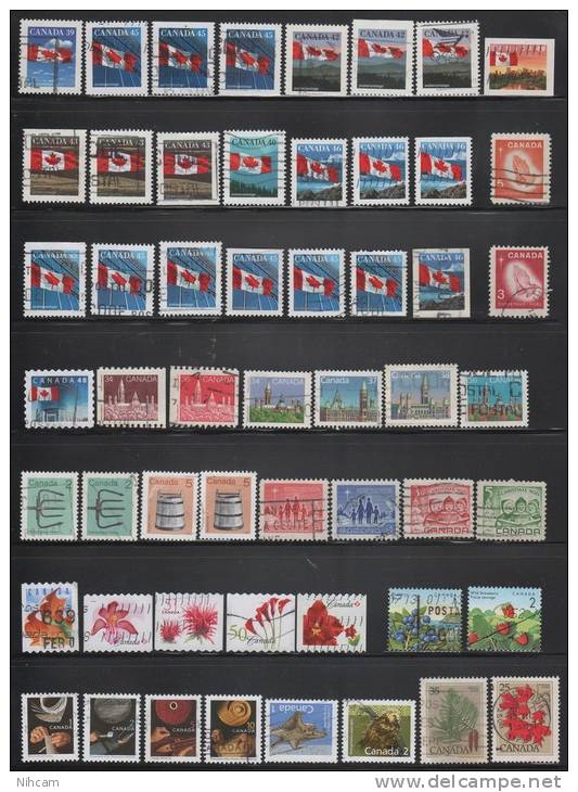 CANADA STOCK About 6028 Stamps 4 Scans - Full Sheets & Multiples