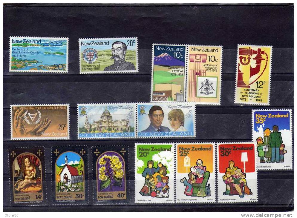 Nouvelle-Zélande (1978-81) - Petit  Lot De Neufs** - Neufs