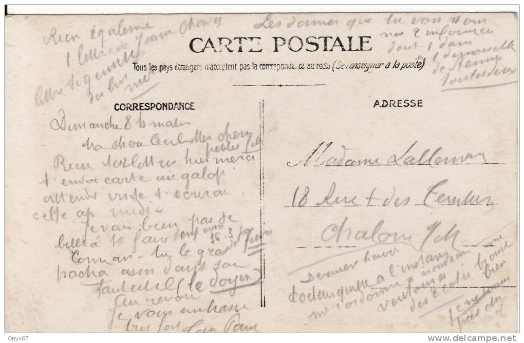 Carte Postale Photo Militaire Français - Ste Française  Secours Aux Blessés Militaires Délégation Du 10ème Corps-Hôpital - Croix-Rouge