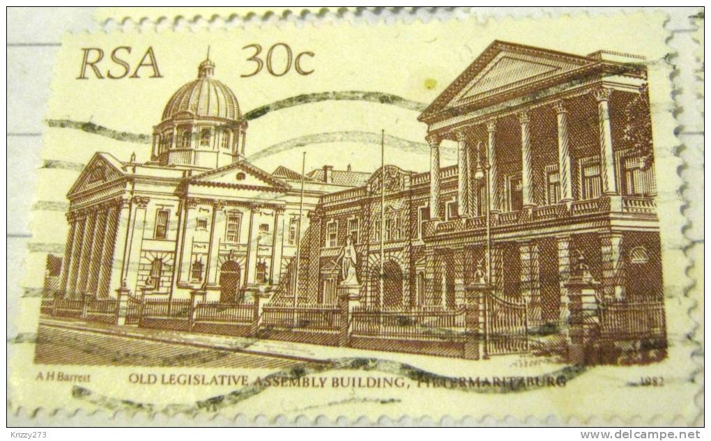 South Africa 1982 Old Legislative Assembly Building Pietermaritzburg 30c - Used - Used Stamps