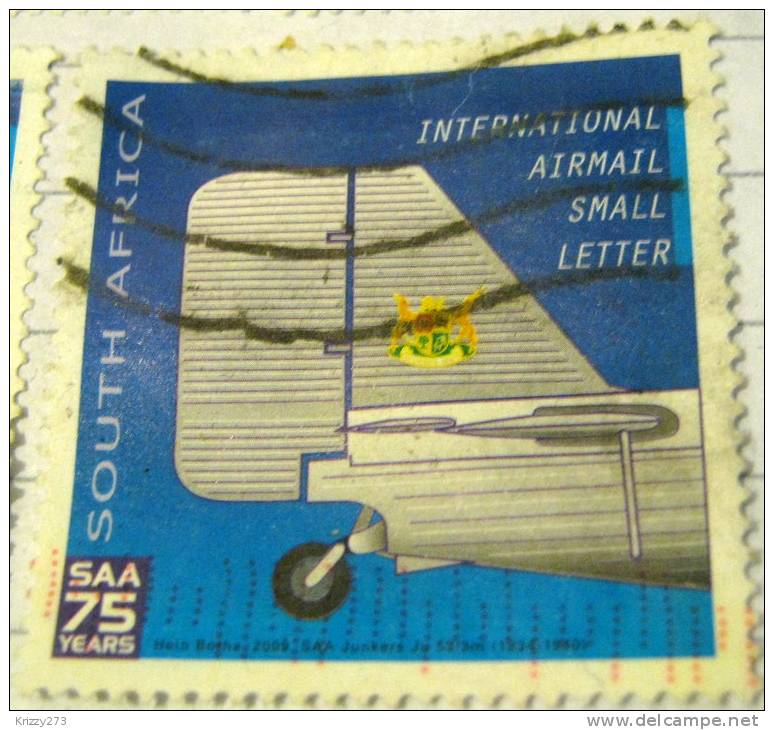 South Africa 2009 75th Anniversary Of SAA Airmail Small Letter - Used - Used Stamps