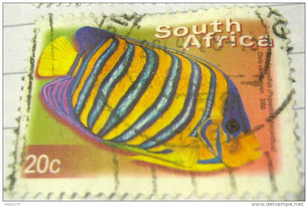 South Africa 2000 Fish Royal Angelfish 20c - Used - Oblitérés