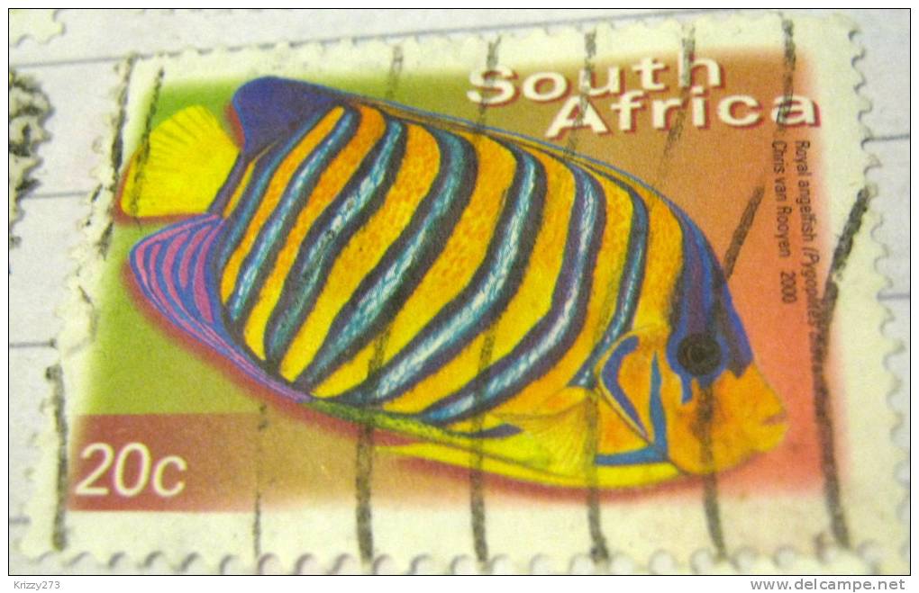 South Africa 2000 Fish Royal Angelfish 20c - Used - Usati