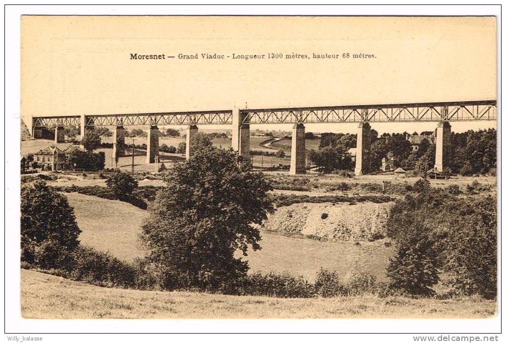 "Moresnet - Grand Viaduc" Verso: Carte D'honneur Pour Bonne Conduite élève école Moyenne De L'état Schaerbeek - Blieberg