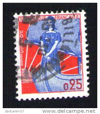 FRANCE Oblitération Ronde Used Stamp Marianne à La Nef 1960 Y&T 1234 - 1959-1960 Marianne (am Bug)