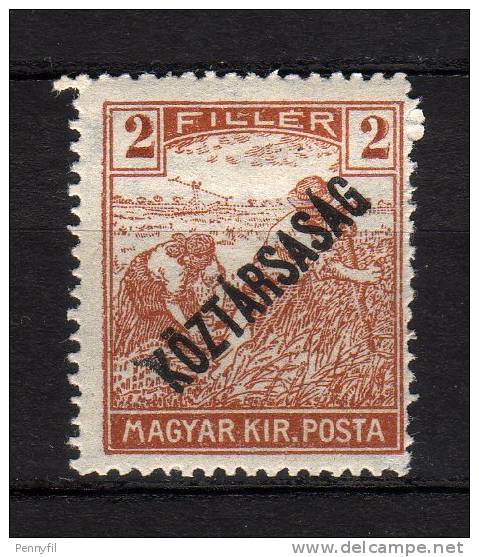 MAGYAR - 1918 YT 198 * - Unused Stamps