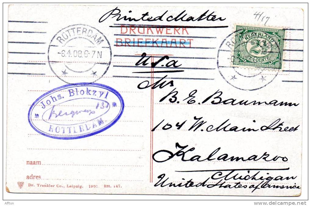 Moerdijk Spoorbrug 1905 Postcard - Otros & Sin Clasificación