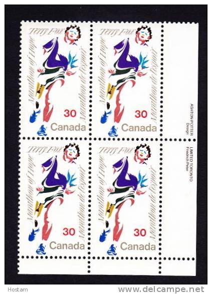 Canada, 1982, # 915,  MARATHON OF HOPE TERRY FOX   LR MNH - Blocs-feuillets