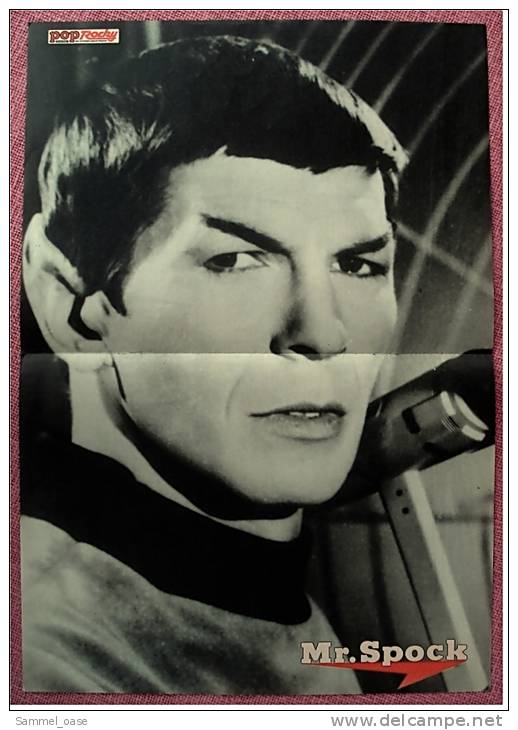 2 Kleine Poster  Gruppe Spliff  ,  1 Rückseite Mr. Spock -  Von Pop Rocky + Bravo Ca. 1982 - Posters